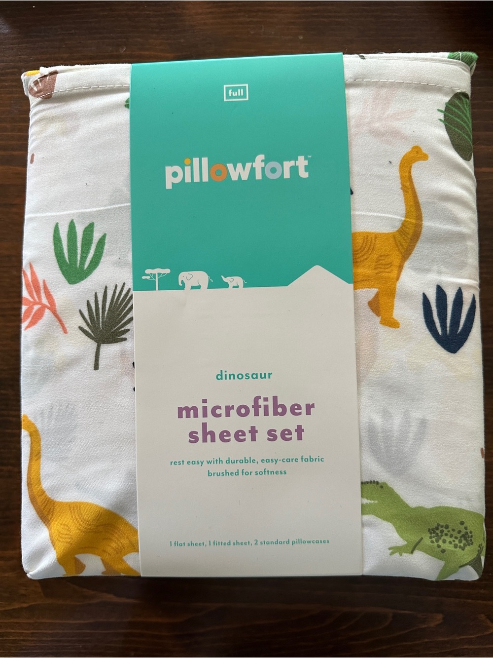 NWT Pillowfort Dinosaur Microfiber Full Sheet Set